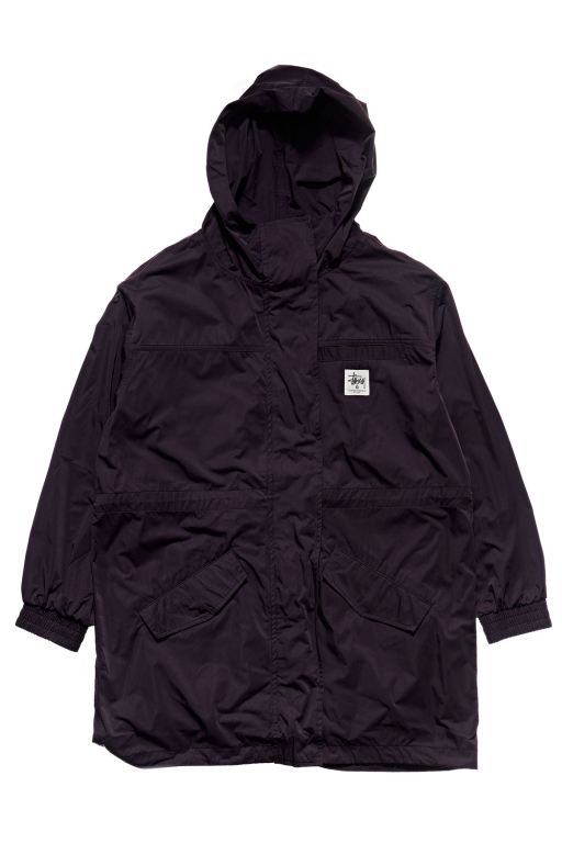 Stussy Womens Workgear Coat Jackets Dark Purple - WJLSD9327